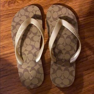 Coach flip flops